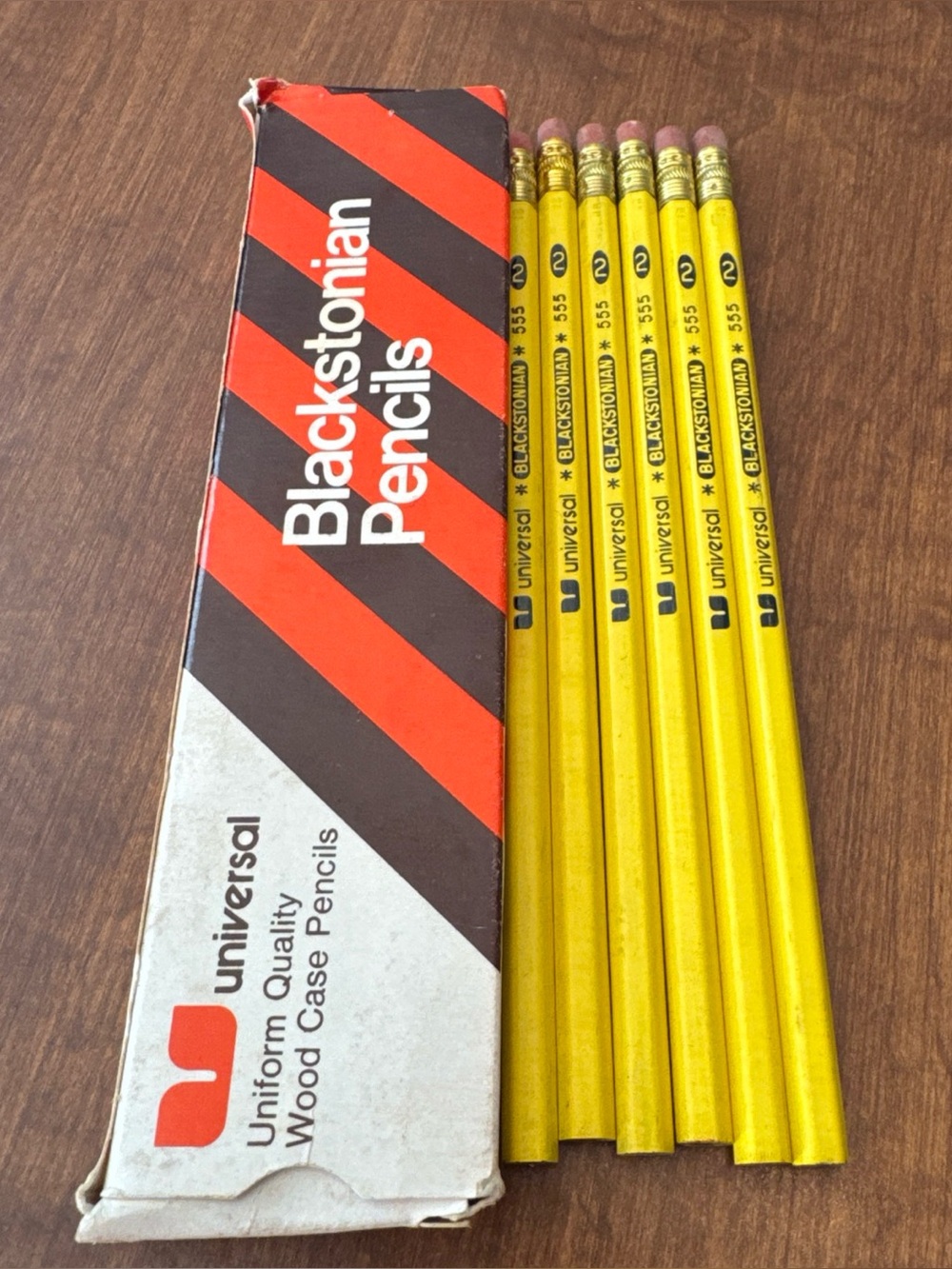 Vtg Blackstonian Pencils T6-555-2 Lot Of 12 In Box And 6 Loose All Unsharpened